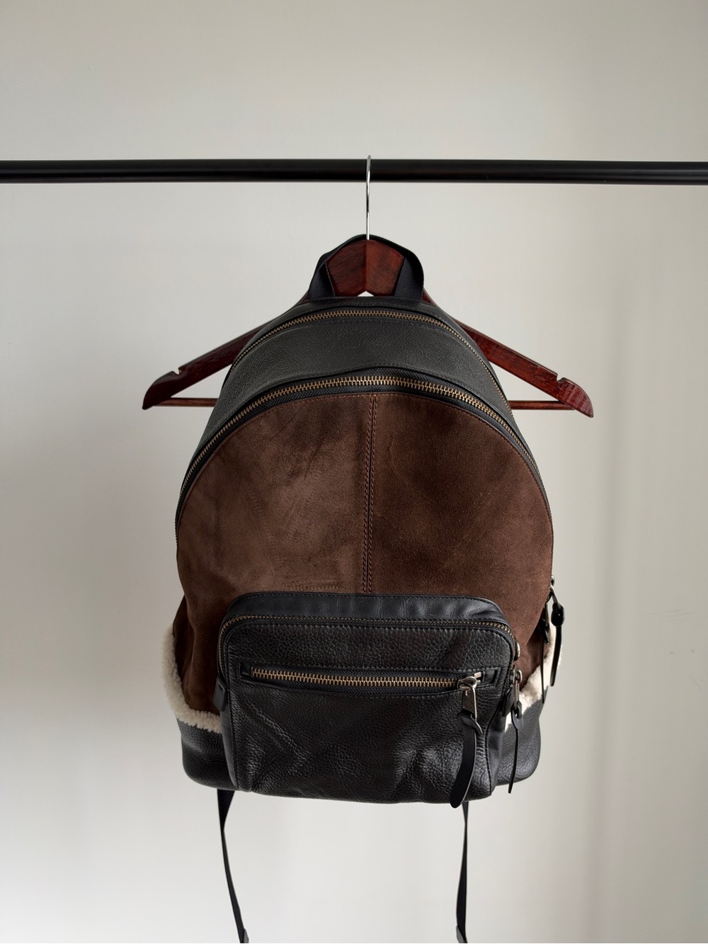 Authentic Coach Leather Brown Backpack